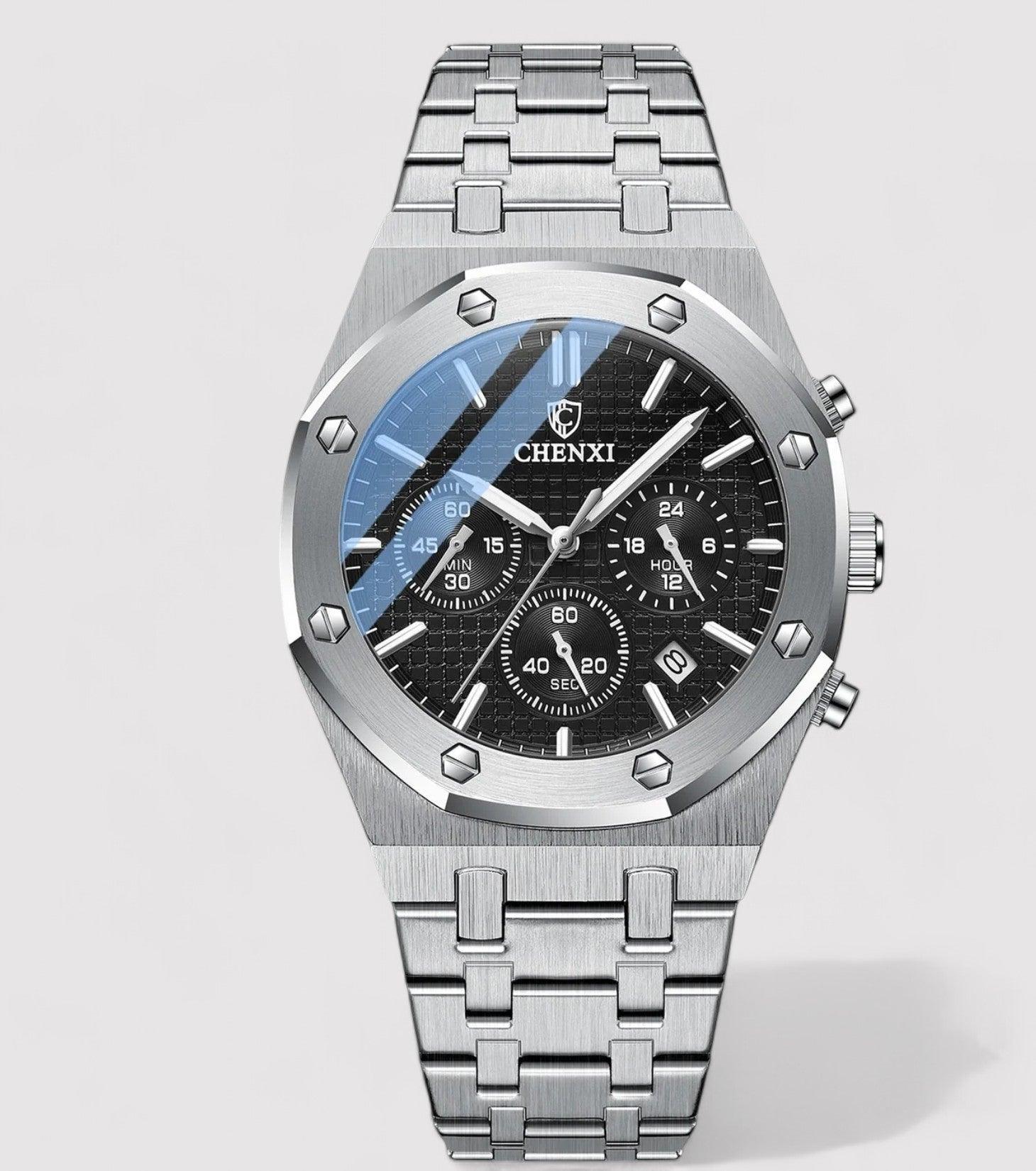 Chronograph waterproof wrist watch for men